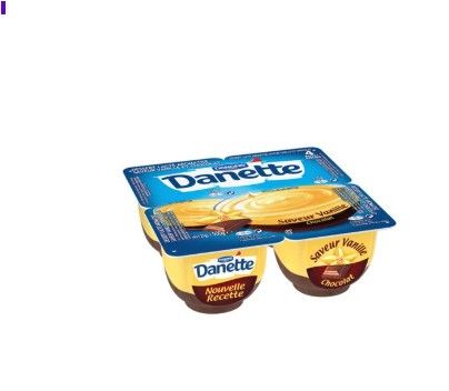 Pudding Danette Chocolat-Vanille 4x125g