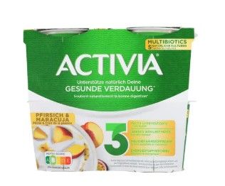 Yogourts probiotiques Activia Pêche-Maracuja 4x115g 460