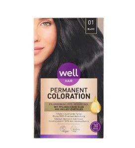 Cwell Coloration 01 noir 115ml