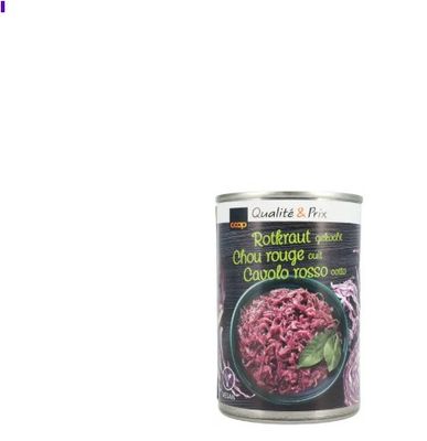 Chou rouge haché &amp; cuit 420g