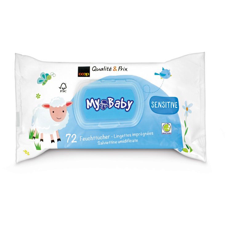 lingettes imprégnées 72 Pièces