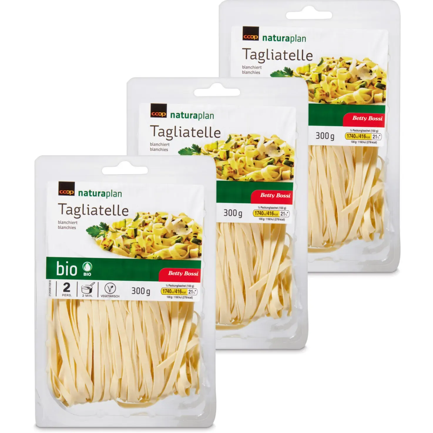 Bio Betty Bossi Tagliatelles 3x 300g