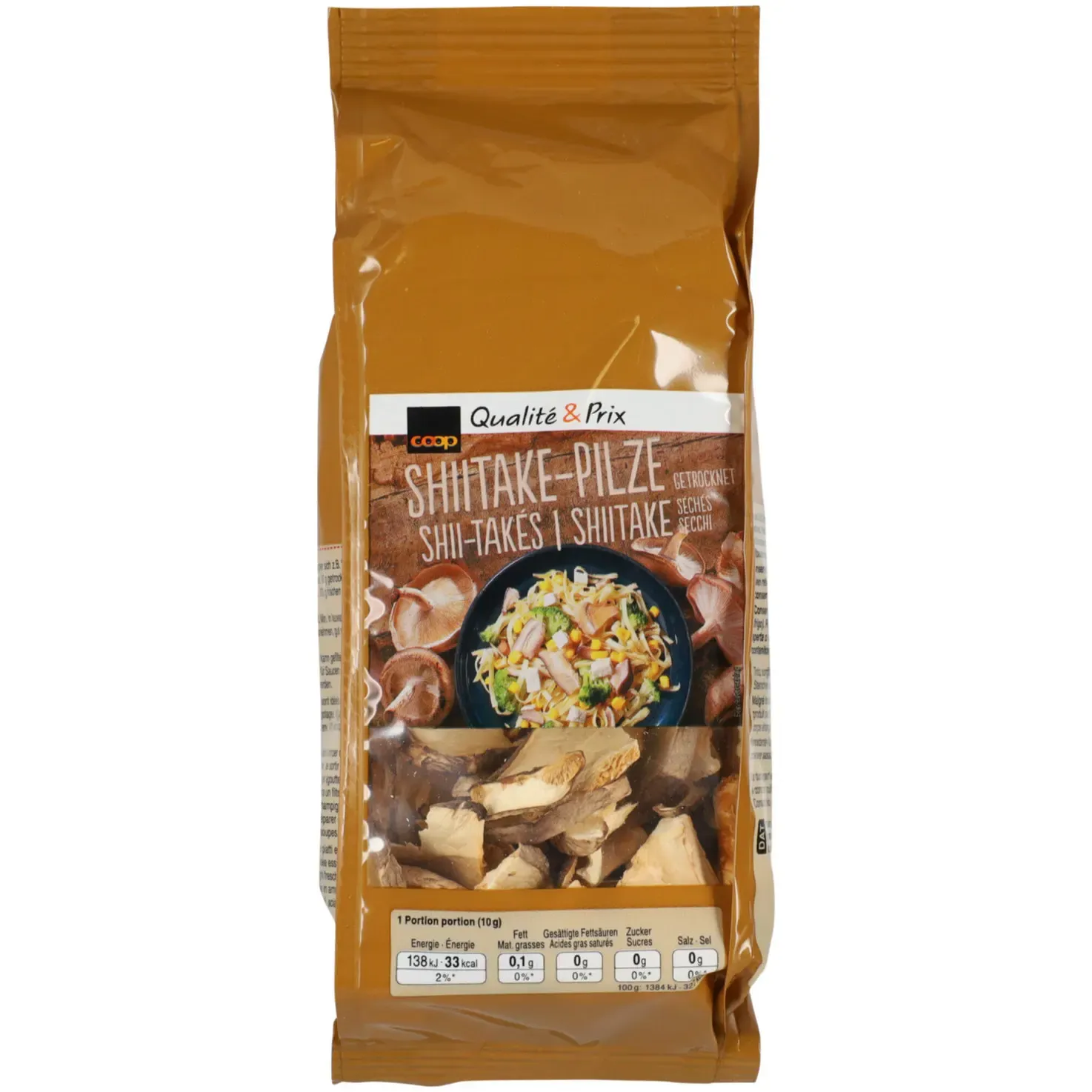 Champignons shiitake séchés &amp; coupés 25g