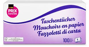 Mouchoirs en papier  boîte 100 pièces