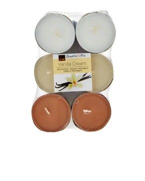 Bougies chauffe maxi Vanilla Cream 12 pièces