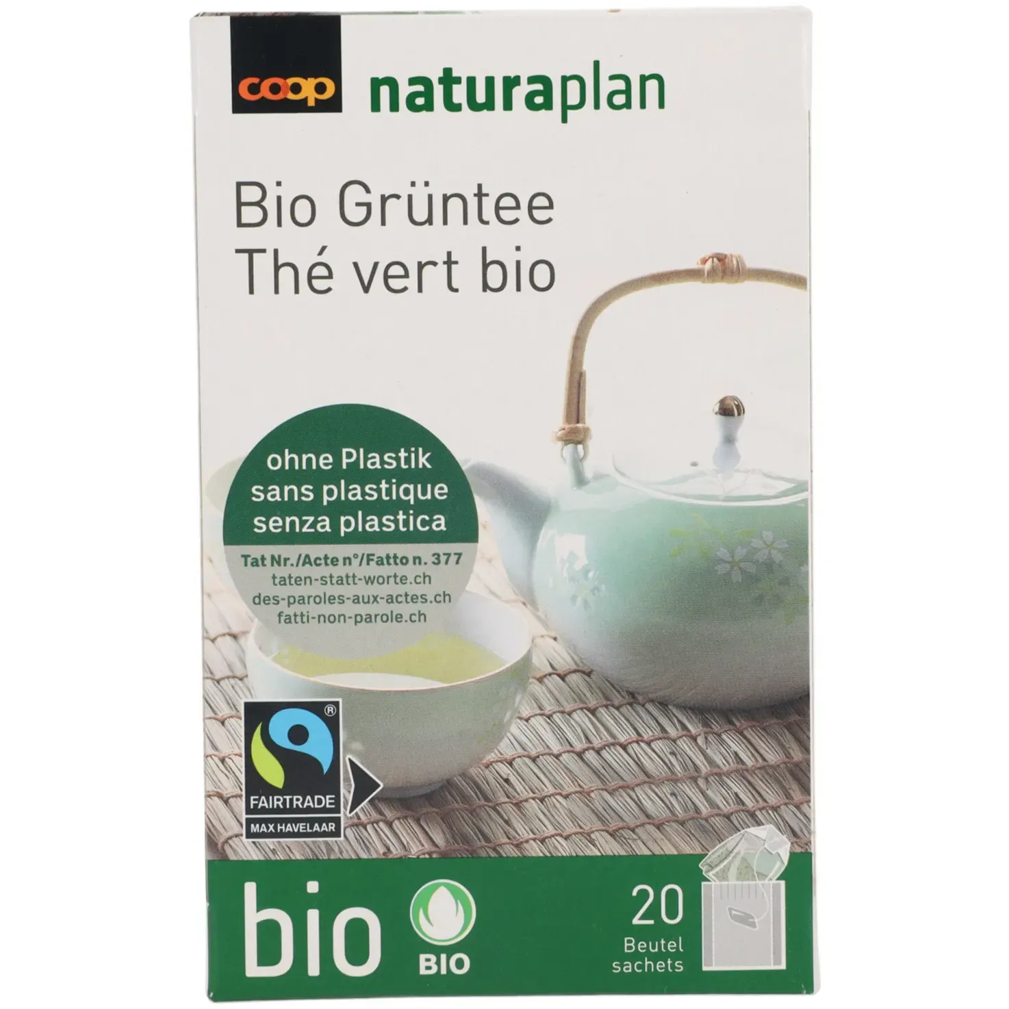 Bio Thé vert 20 portions