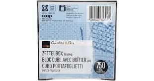 Bloc-notes blanc 750 feuilles