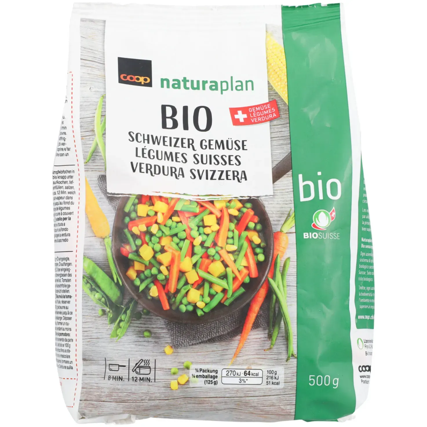 500gBio Mélange de légumes surgelés