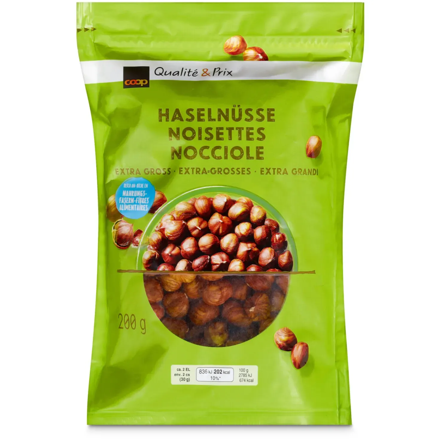 Noisettes entières 200g
