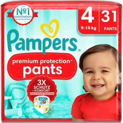 Pampers Premium Protection Pants taille 4, 31 couches
