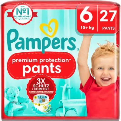 Pants Pampers Premium protection taille 6 15+kg 27 pièces