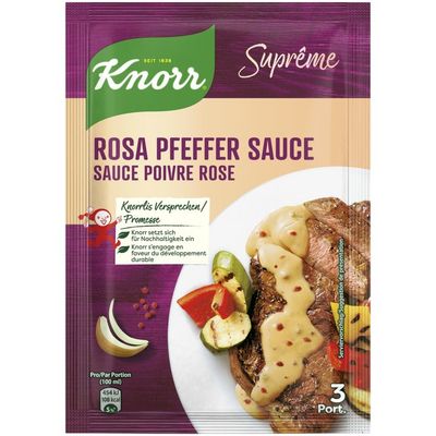 Knorr Préparation pour sauce Suprême de poivre rouge