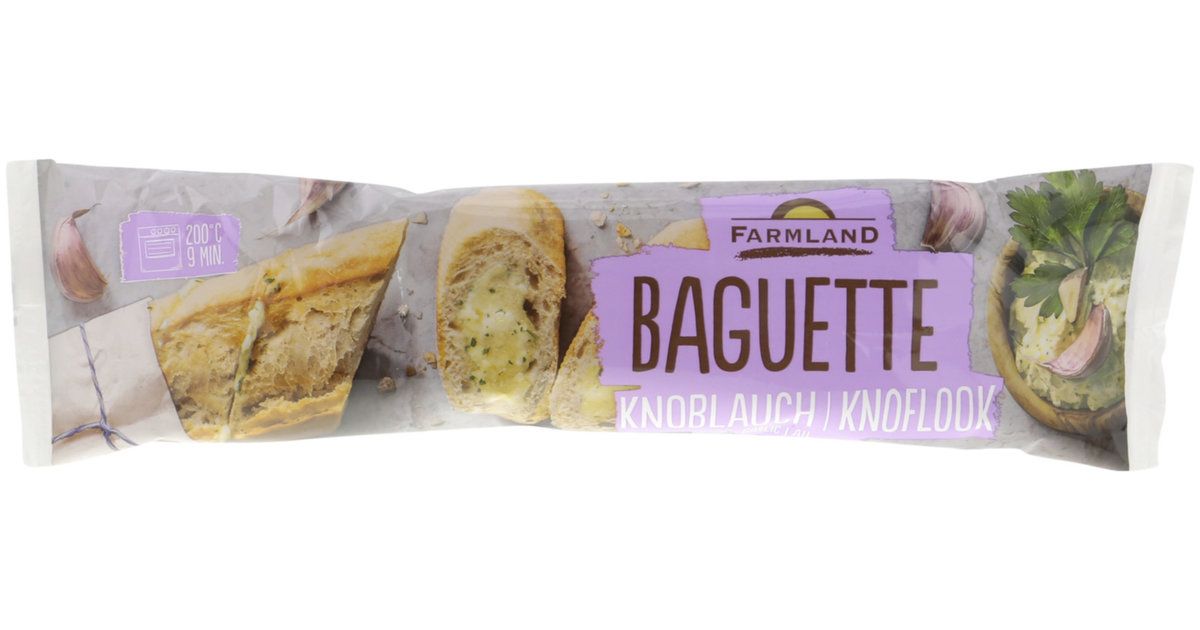Baguette précuite à l&#39;ail. 1x175g
