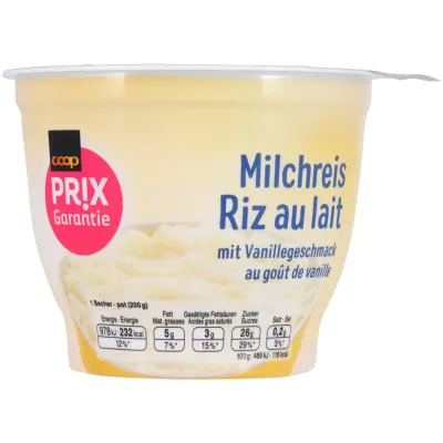 Riz au lait Prix Garantie 200g