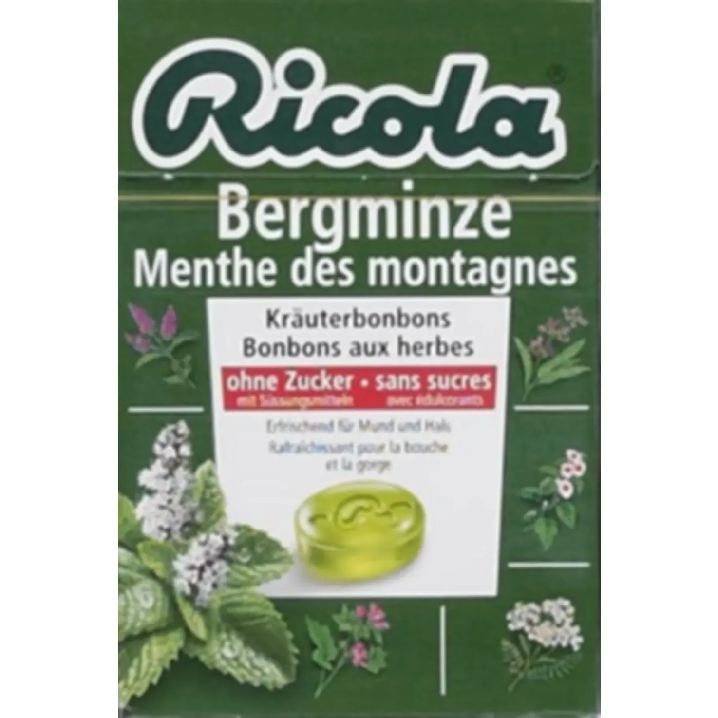 Ricola Pastilles à la menthe de montagne 50g