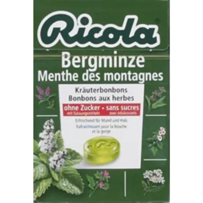 Ricola Pastilles à la menthe de montagne 50g