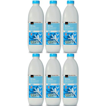 Lait écrémé UHT 1.5% gras 6x1l 9000ml