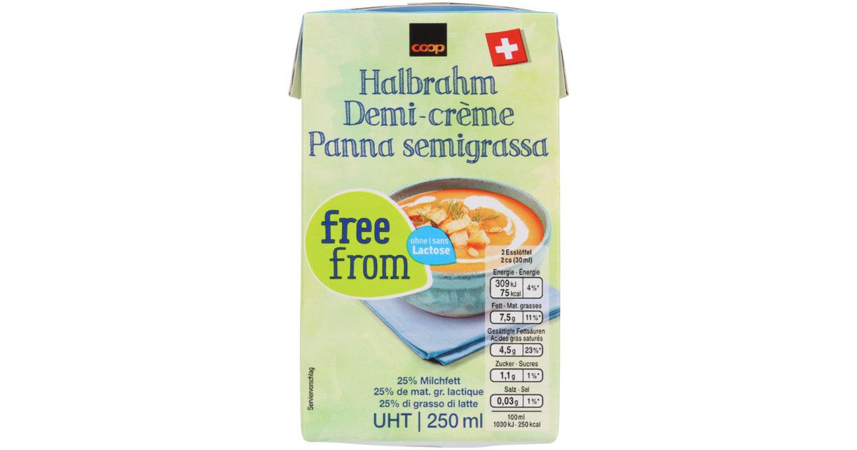 Free From demi-Crème UHT 1x250ml