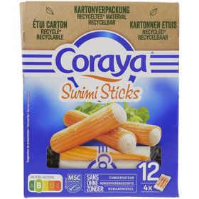 Coraya Bâtonnets de surimi MSC 180g
