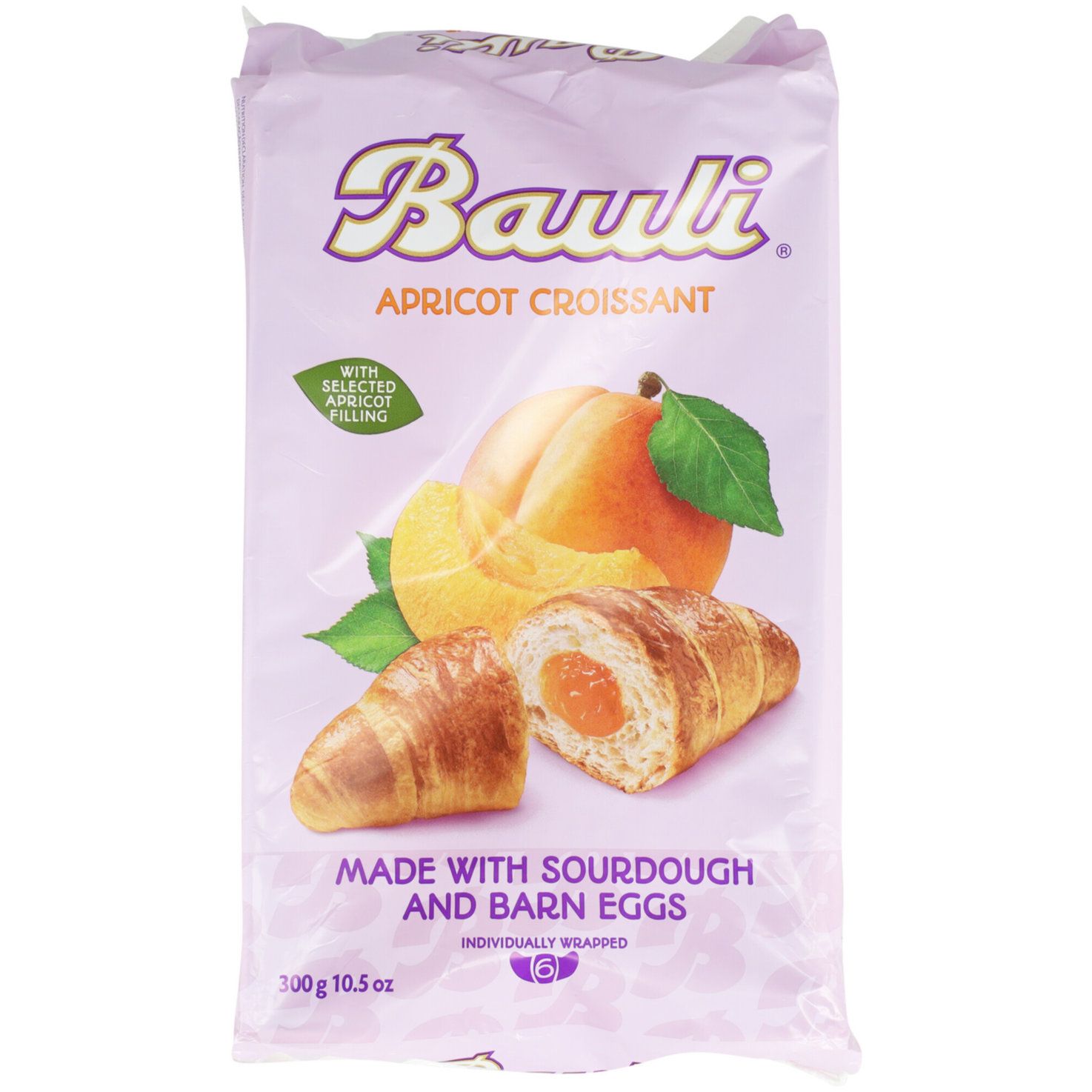 Bauli Croissants aux abricots 6 pièces 300g