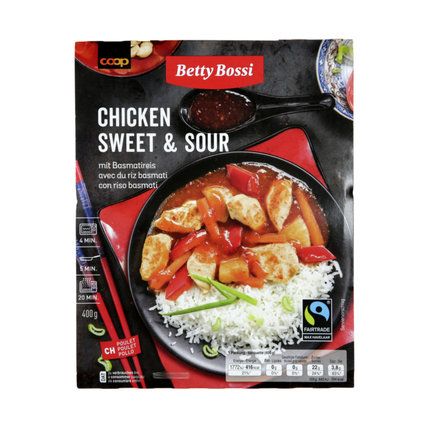 Betty Bossi Fairtrade Poulet aigre-doux 400g