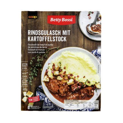 Betty Bossi Goulash au boeuf avec purée de pommes de terre 400g