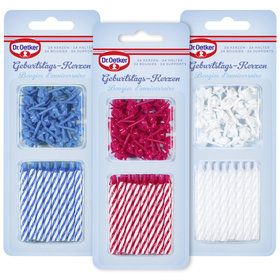 Petites bougies avec support Dr.Oetker 33g