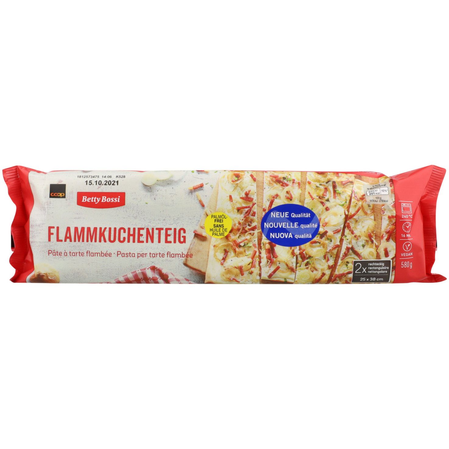 Betty Bossi Pâte pour tarte flambée 23x38cm 2x290g 580g