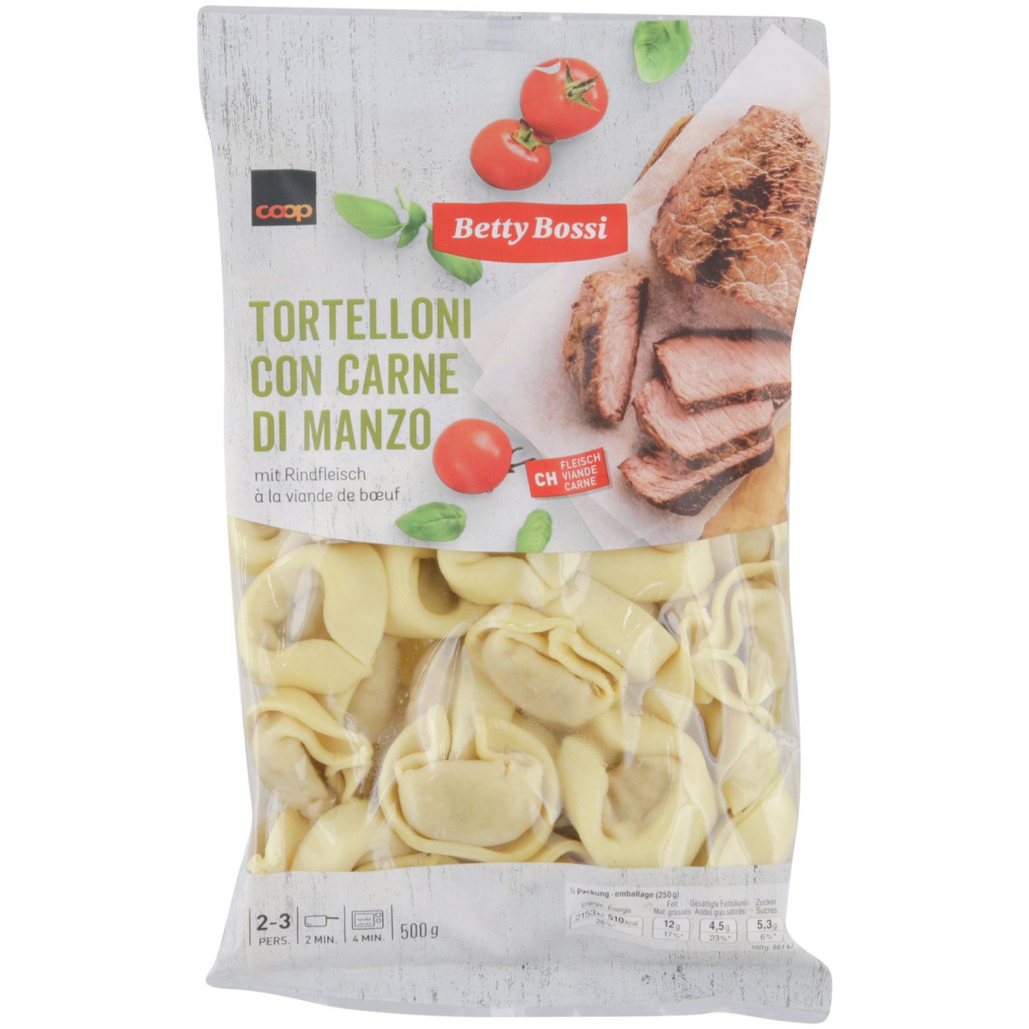Betty Bossi Tortellini farcis de viande 500g
