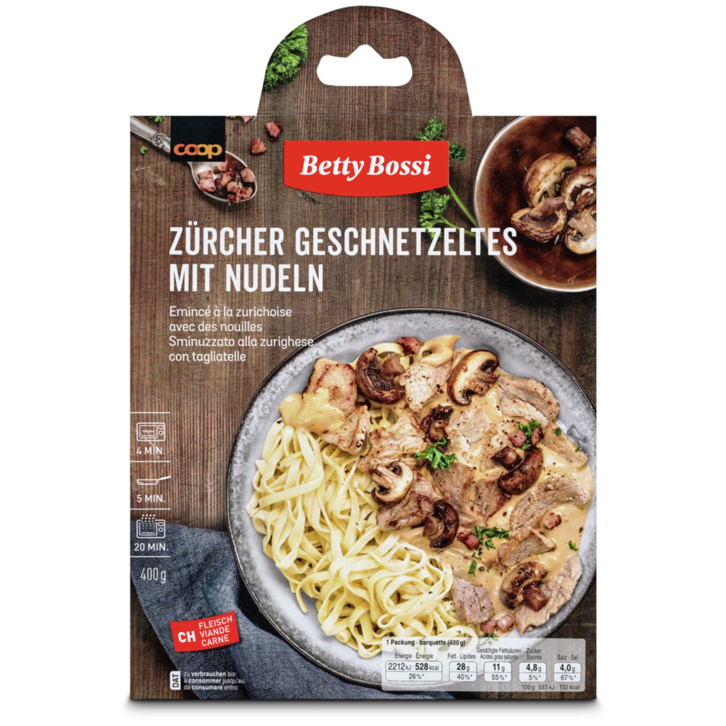Betty Bossi Zurich Style Sliced Meat 400g