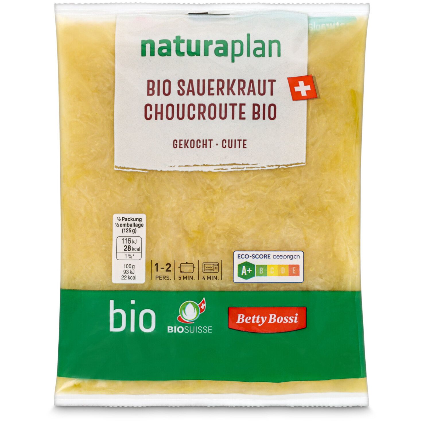 Bio Betty Bossi Choucroute cuite 250g