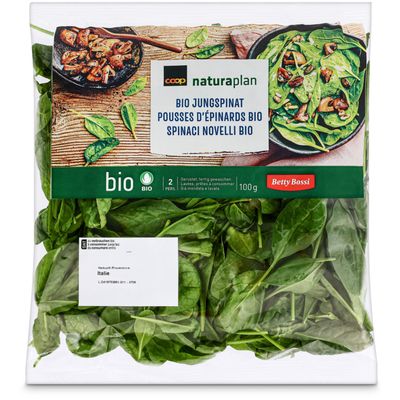 Bio Betty Bossi Pousses d&#39;épinards 100g