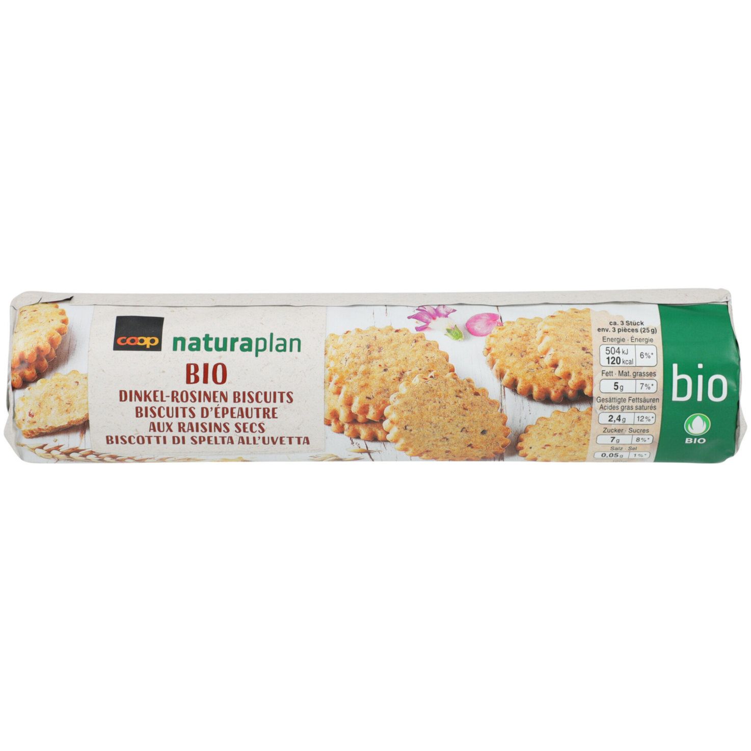 Bio Biscuits à l&#39;épeautre &amp; aux raisins secs 250g