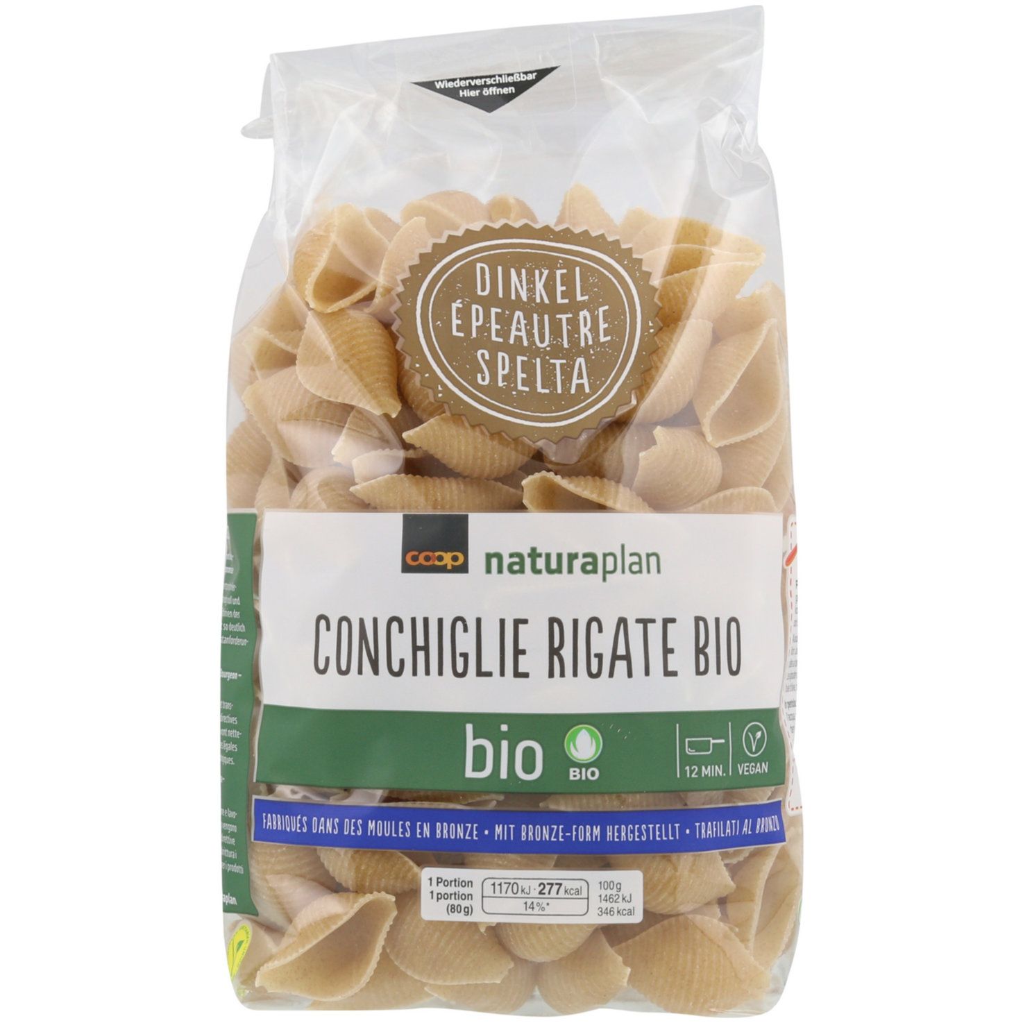 Bio Conchiglie Rigate epeautre 1x400g