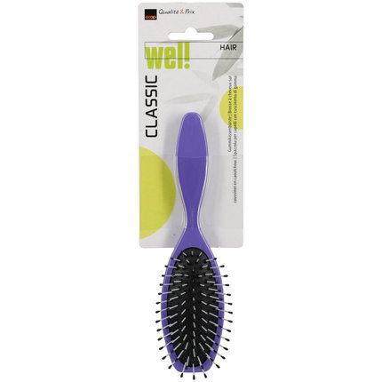 Wel! Petite brosse à cheveux sur coussinet assortis 1pce