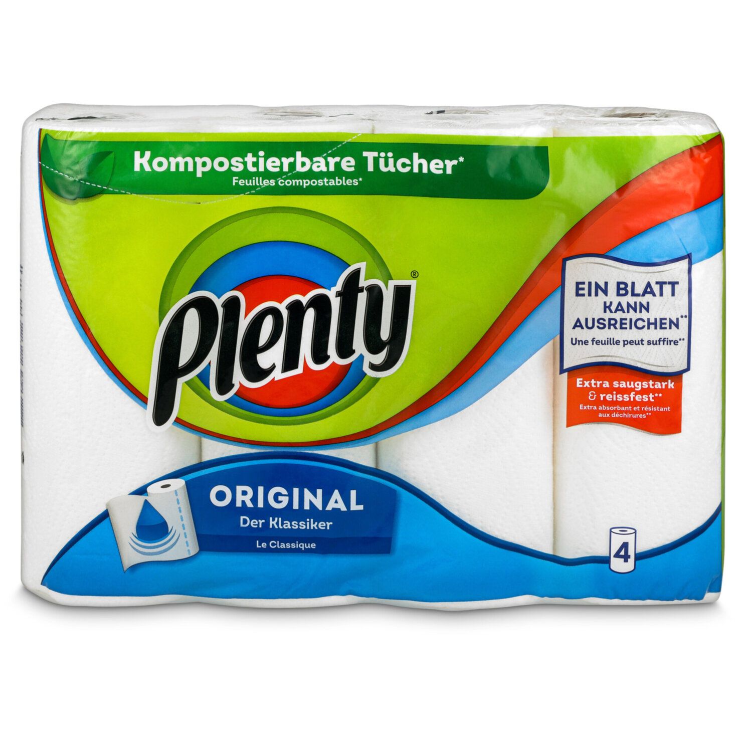 Plenty Original Kitchen Roll 4x45 Sheets