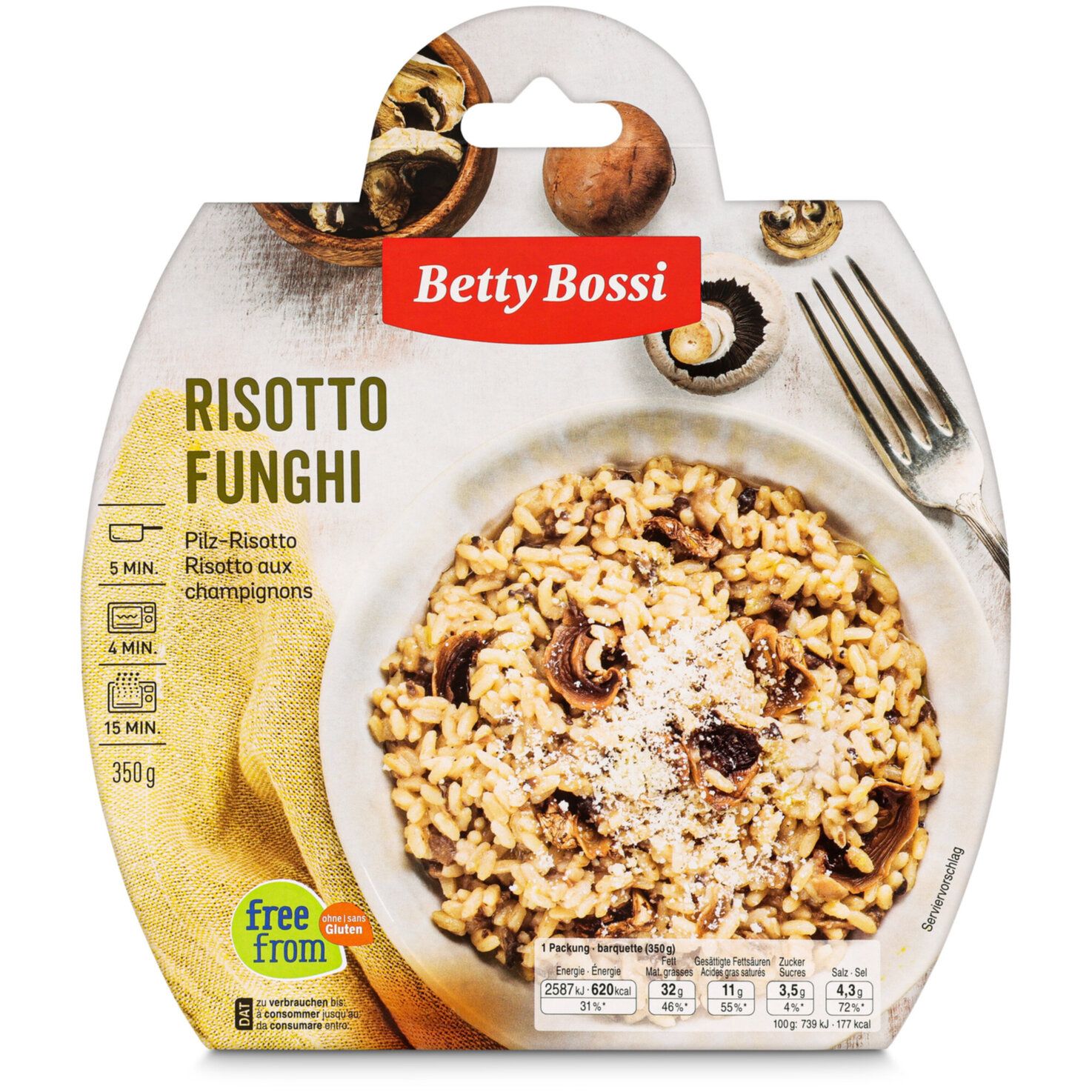 Risotto Funghi Betty Bossi 350g