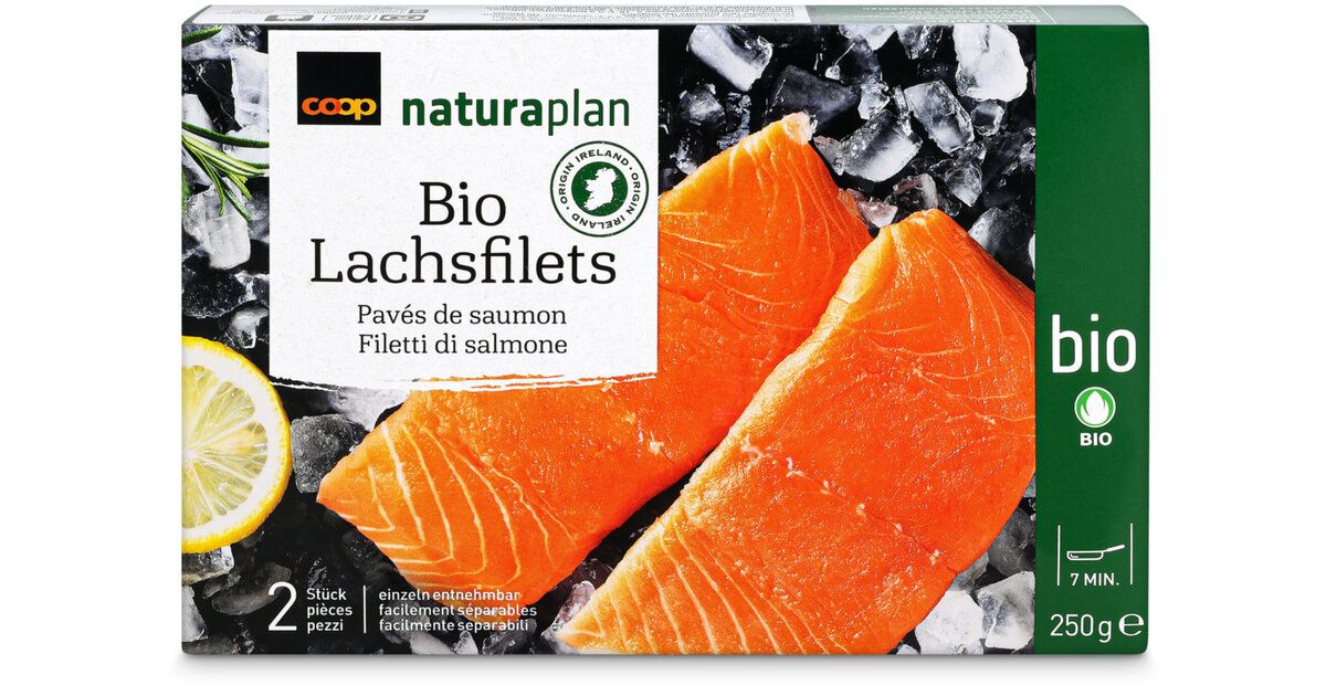 Bio Filets de saumon surgelés 2 pièces 250g