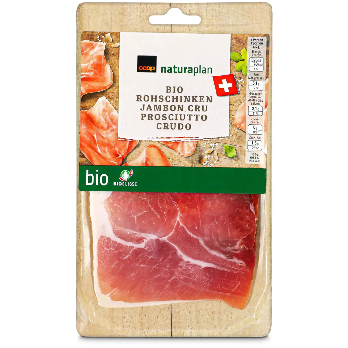 Bio Jambon cru extra fin env. 100g