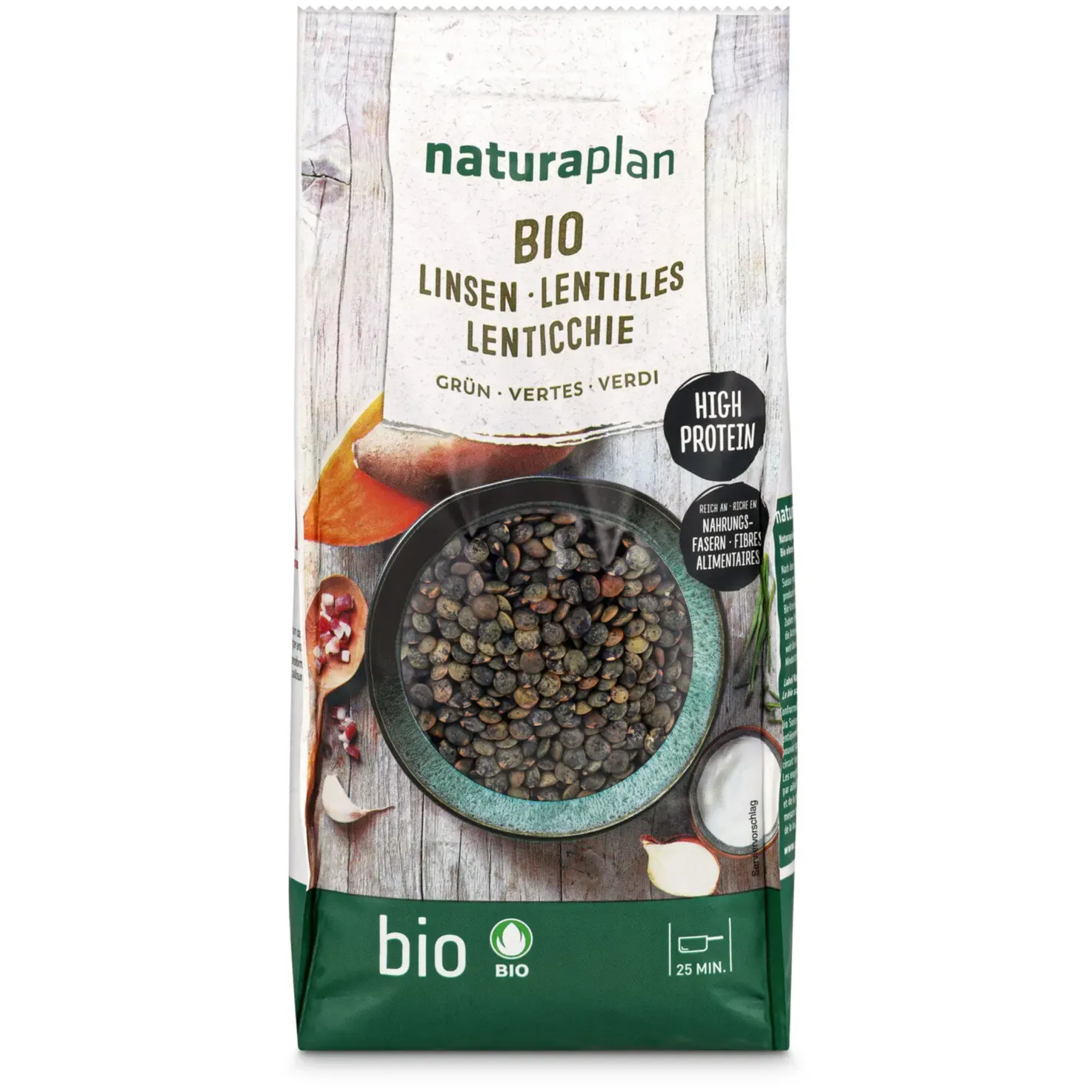 Bio Lentilles vertes 500g