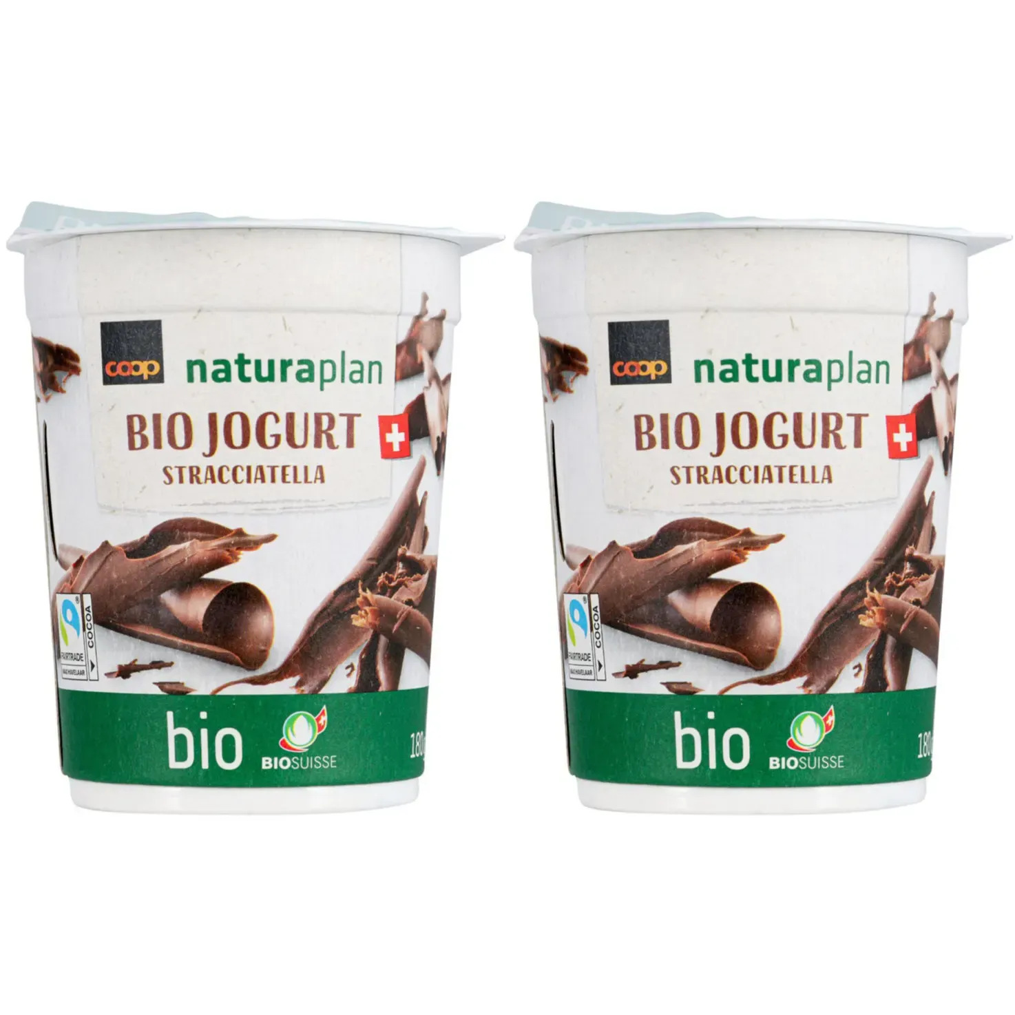 Yogourt bio Stracciatella Fairtrade 2x180g