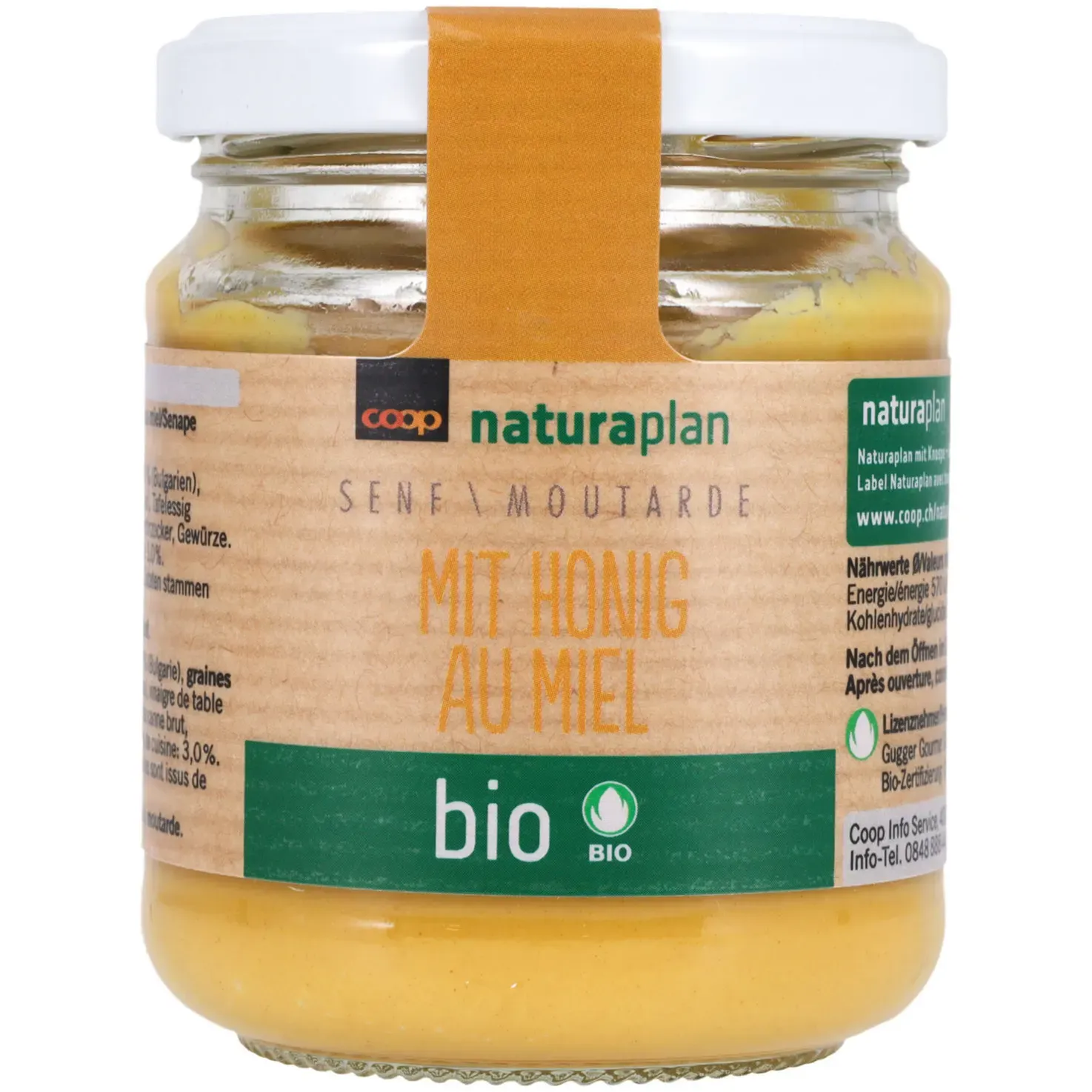 Bio Moutarde au miel de fleurs  200g