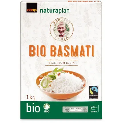 Bio Fairtrade Riz basmati  1kg