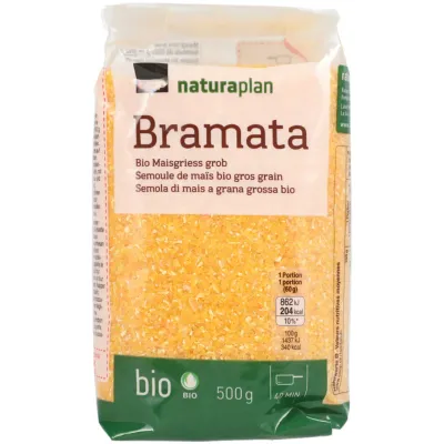 Bio Semoue de maïs bramata gros grains 500g