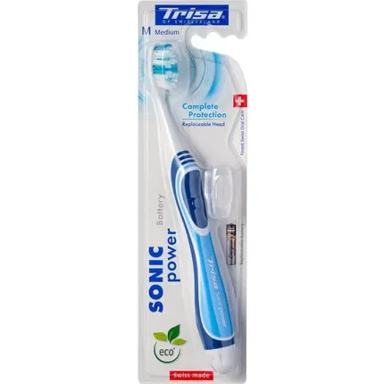 Trisa Brosse à dents à batterie Sonicpower Complete Protection assortis 1pce