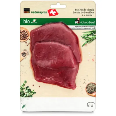 Bio Tranches de boeuf à la minute 2 pièces env. 200g