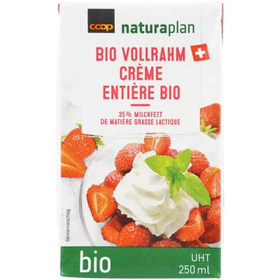 Bio crème entière UHT 250ml