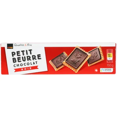 Biscuits Petit Beurre au chocolat noir 150g