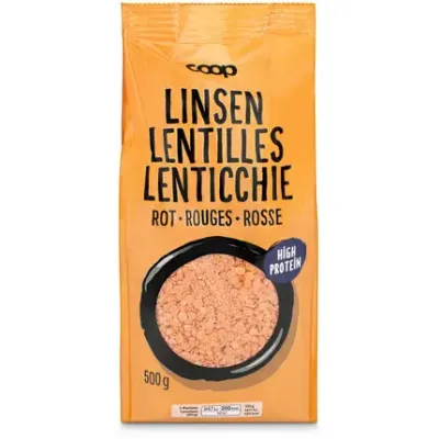 Lentilles rouges 500g