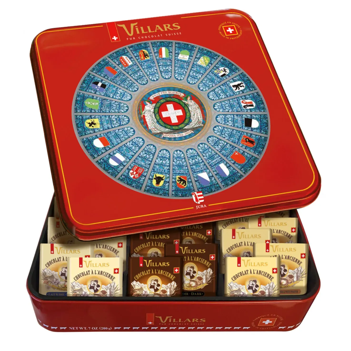 Boîte de chocolats Villars à l&#39;ancienne200g